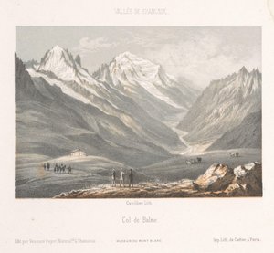 Utsikt över byn Les Planards på vägen till Montenvers Les Planaz, chemin du Montanvert (titel på objekt) Memory of Chamonix-Mont-Blanc (serietitel) Museum du Mont Blanc (serietitel)