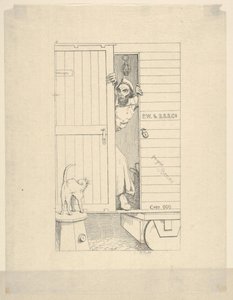 Passage Through Baltimore från Confederate War Etchings, 1861-63. av Adalbert John Volck