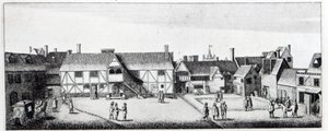 South View of Arundel House i London, ætset af Wenceslaus Hollar i 1646 og udgivet i 1792 swed av Adam Alexius Bierling