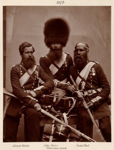 Hughes  Mullins efter Cundall  Howlett - Krimkrigets hjältar - Joseph Numa, John Potter och James Deal från Coldstream Guards av Adam Cuerden