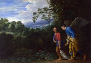 Tobias och ärkeängeln Rafael, ca 1650