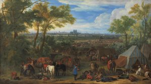 Ludvig XIV:s armé framför Tournai år 1667 av Adam Frans van der Meulen