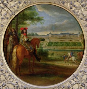 Utsikt över det nya palatset i Saint-Germain från terrassen, 1669 av Adam Frans van der Meulen