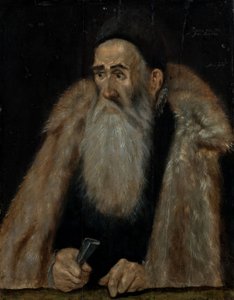 Porträtt av en gammal man av Adam Grimmer