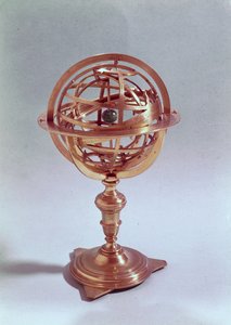Armillarsfär gjord på det ptolemaiska systemet, Rom, 1648 (mässing) (se även 75480)