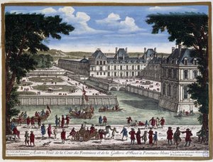 Château de Fontainebleau - gravyr av Perelle