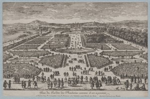 Tuilerierna, 1680, 1680. av Adam Perelle
