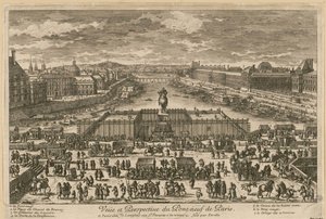 Utsikt över Pont Neuf i Paris, andra hälften av 1600-talet..