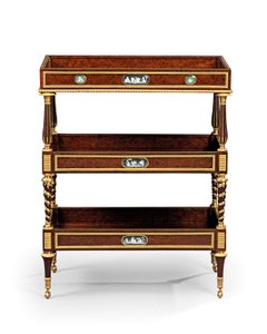 Sen Louis XVI ormolu och cameo-monterad burr idegran trä och mahogny bord travailleuse (ormolu, idegran och mahogny) av Adam Weisweiler