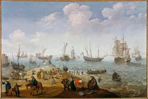 Fiskemålning av Adam Willaerts (1577-1664) 1600-talets privatsamling