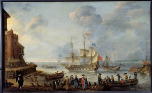 Målarkärl av Adam Willaerts (1577-1664) 1600-talets Le Havre, Musee des Beaux Arts