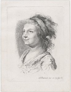 Porträtt av Maria Anna Schaubach, 1785. av Adam von Bartsch
