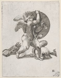 Amor med vapen från Mars, c1547-62.