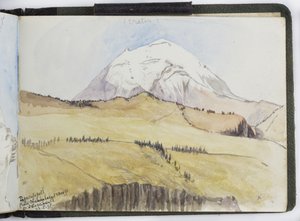 Skissbok med akvareller, teckningar och anteckningar, Mexiko, 1896-1898 (akvarell) av Adela Breton