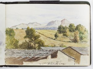 Skissbok med akvareller, teckningar och anteckningar, Mexiko, 1896-1898 (akvarell) av Adela Breton
