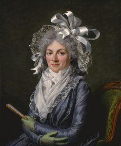 Porträtt av Madame de Genlis 1746-1830, 1790
