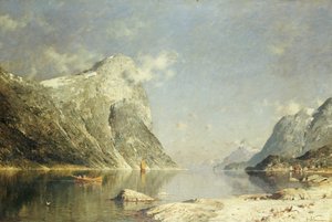 En fjordscen av Adelsteen Normann