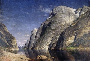 Sognefjorden, Norge, ca 1885 (olja på duk)