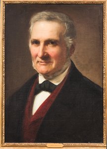Porträtt av en gentleman (olja på duk) av Adeodato Malatesta or Malatesti