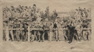 En scen i derbyt av Adlophe Lalauze