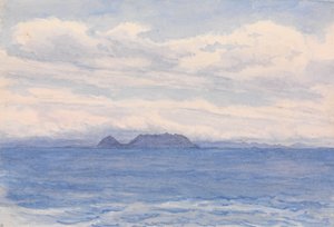 "Cape Frio [Brasilien] N genom W 1/2 W 4 mil bort. Fyr på högsta punkten