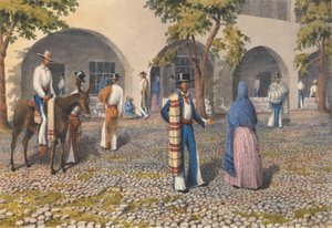 "Mexikaner, Plaza vid Tepic [Mexiko], 19-13 augusti 1850 av Admiral Sir Edward Gennys Fanshawe