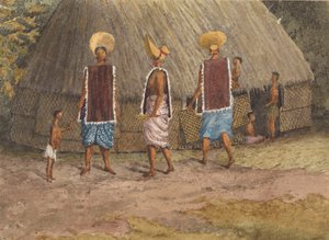 Söndagshattar på Navigatoröarna (Samoa), Apia Bay, 14 september 1849 (akvarell)