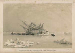 Läget för H.M.S. Terror den 14 juli av Admiral William Henry Smyth