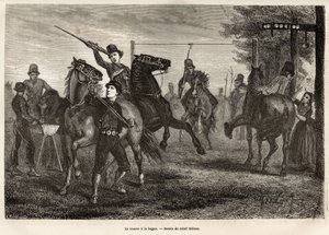 Race till ringen i Niewland, de unga ryttarna tävlar om, vapen av ett träspjut, ta bort ringen från portalen där den är upphängd, häst kastar galopp; för de mest klumpiga, en sked trä är också upphängd från en närliggande skylt som kommer att vara
