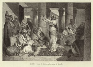 Egypten - Dans i ruinerna vid Karnak av Adolf Closs
