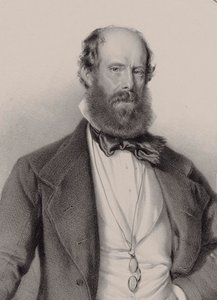 Porträtt av kompositören Luigi Ricci 1805-1859, 1858. av Adolf Dauthage