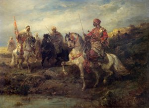 Arabiska krigare till häst