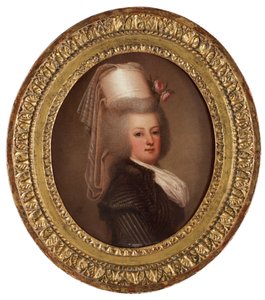 Porträtt av drottning Marie Antoinette av Frankrike 1755-1793, 1789