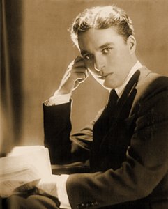 Porträtt av Charlie Chaplin