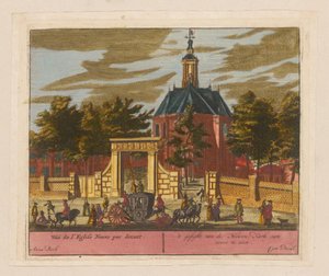 Utsikt över den nya kyrkan i Haag Vúë de l