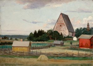 Lohja kyrka, skiss