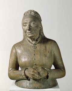 Porträtt av Marie Fielder (1819-1901), 1882 (terrakotta) av Adolf von Hildebrand