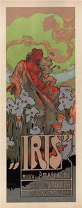 Affisch för Operan Iris av Pietro Mascagni, 1898