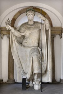 Sankt Ambrosius, biskop av Milano, ca 1920 av Adolfo Wildt