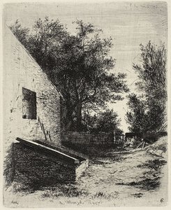 Plåt sex, från Etsningsförsök av Adolph Menzel