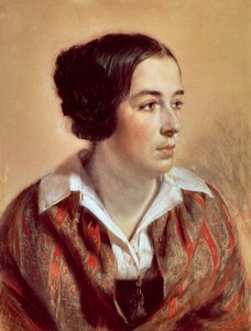 Porträtt av Caroline Arnold av Adolph Menzel