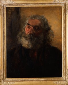 Porträtt av en skäggig man, 1855 av Adolph Menzel