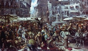 Veronas marknad av Adolph Menzel