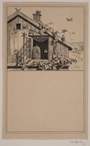 Fångarna och de fria. Nej. 1 i Chr. Winther och M. Rørbye, "25 bilder för små barn" av Johan Adolph Kittendorff