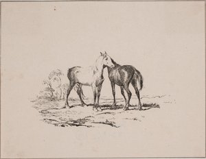 De två hästarna av Johan Adolph Kittendorff