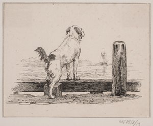 Hunden på stranden av Johan Adolph Kittendorff