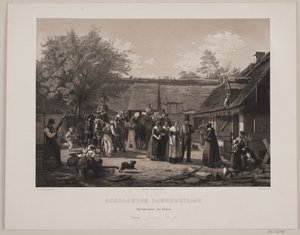Zeeland bondbröllop av Johan Adolph Kittendorff