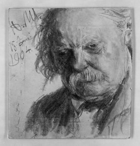 Äldre man med snurrbart av Adolph Menzel