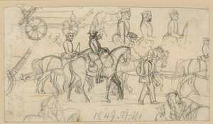 Studier i artilleri och kavalleri av Adolph Menzel