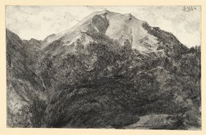 Trädlös bergstopp av Adolph Menzel